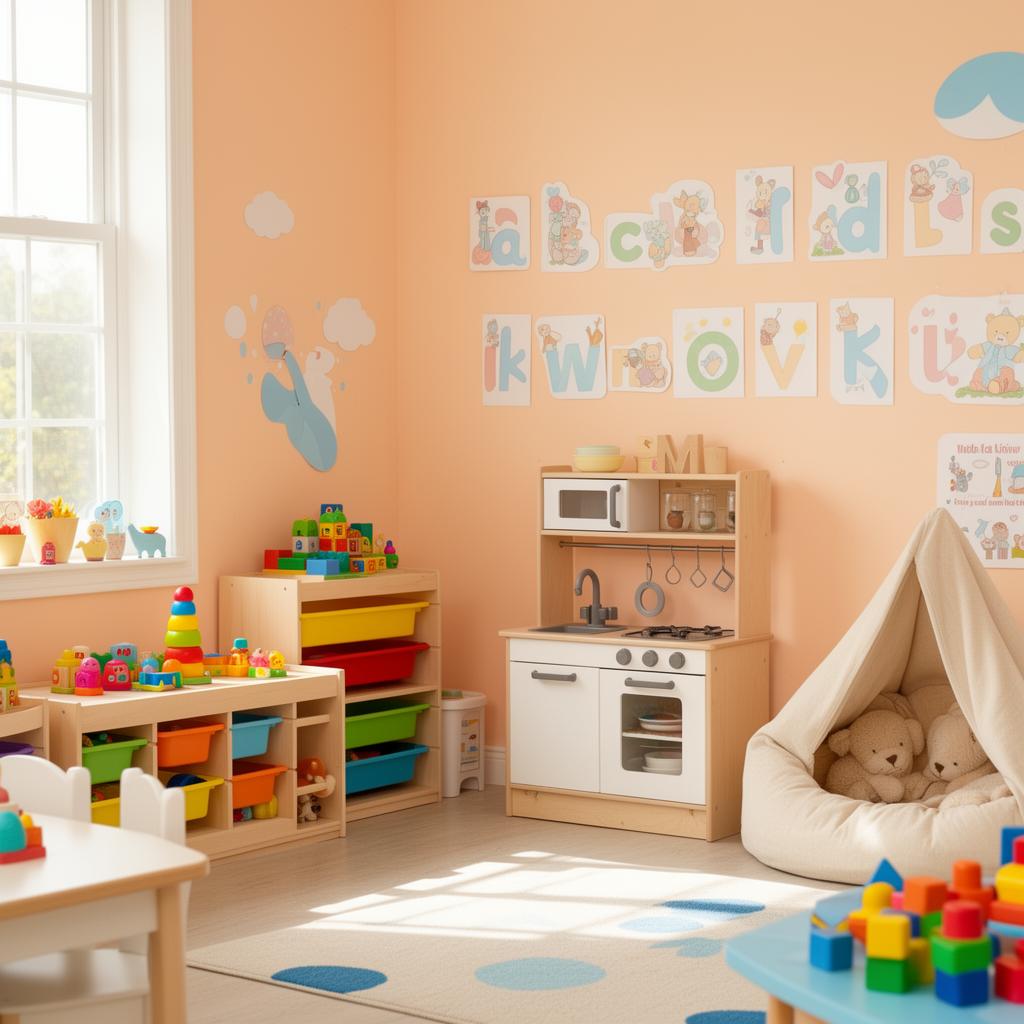 Bright daycare classroom